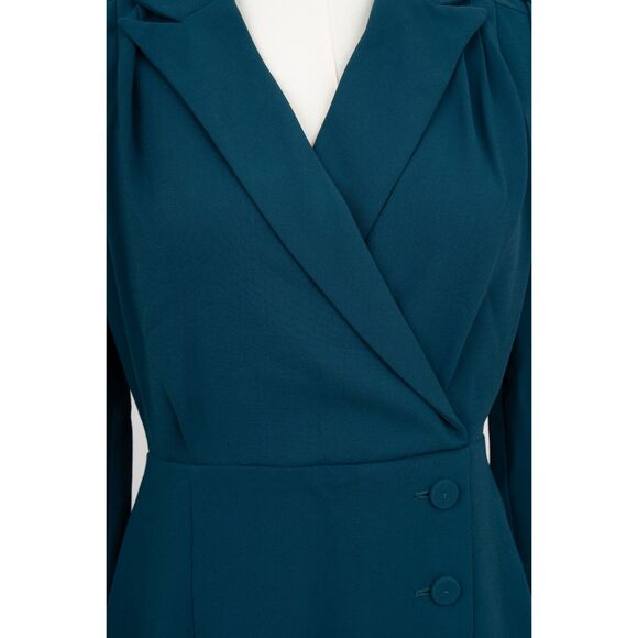 NWT Suncoo Paris VIntage Teal Dress Size T1 - Picture 3 of 3